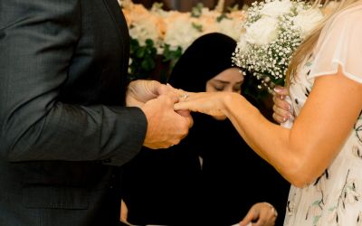 after a civil wedding in Abu Dhabi